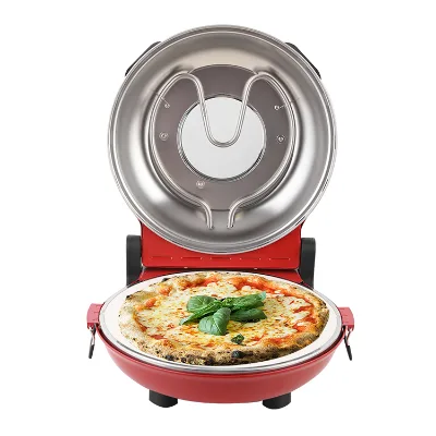 Home Use Ceramic 1200W Pizza Maker Machine Portable Counter Electric Pizza Oven Indoor
