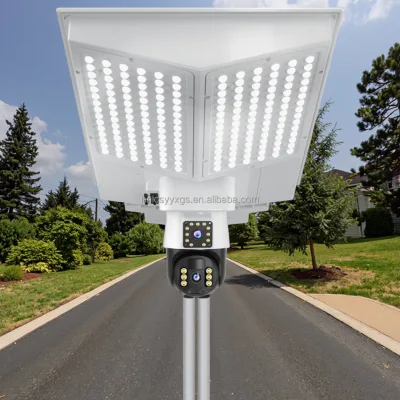 Unplugged 4G Panoramic Outdoor Full-Color LED Night Vision Camera Highway Solar Road Monitoring 500W IP67 DC Power