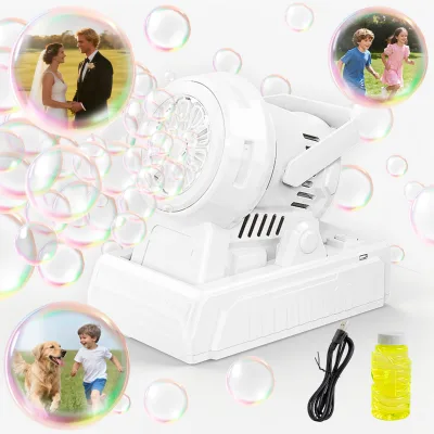Plastic Electric Automatic Bubble Blower Maker Toys Outdoor Celebration Party Children's Handheld Stage Stand Bubble Machine