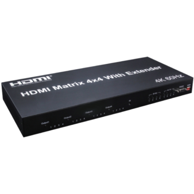 4K Video 4x4 HDMI Matrix 4 in 4 Output with Extender Support Conference Room HDTV