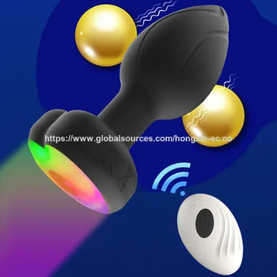 Vibrating Anal Tunnel Plug with Remote Control, Color-Changing LED, and Medical-Grade Silicone for Sensitive Use