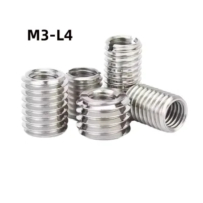 M3 Length 4 Self Tapping Threaded Inserts Ultimate Replacement Thread for Metal Stainless Steel Set Insert General Industry