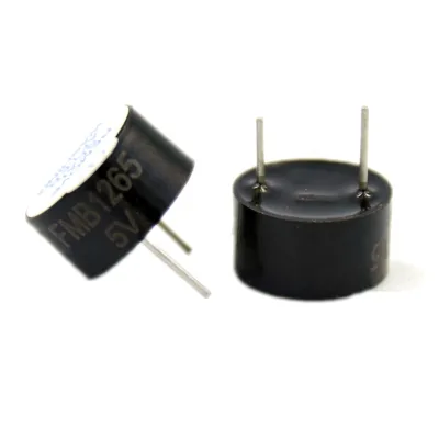 5V DC Active Buzzer 12*6.5 MM 12065 Pitch 7.6 mm Ultra-thin Electromagnetic SOT plastic Tube Long Constant sound FMB-1265