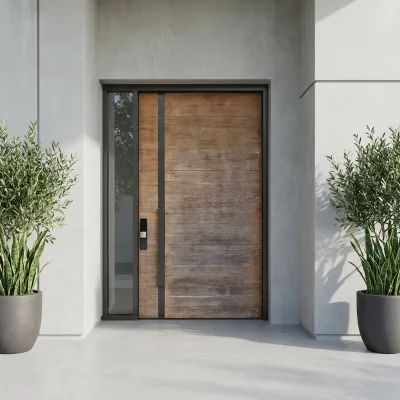 Modern Exterior Security Stainless Steel Armored Anti-Theft Soundproof Heat Insulation Waterproof Fire Prevention Door