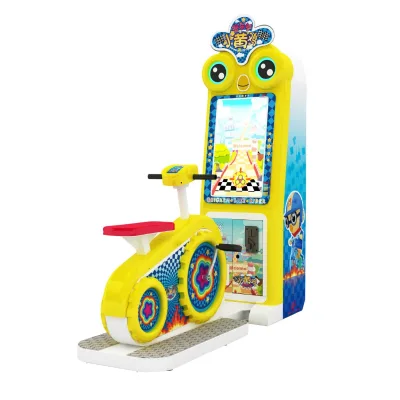 Baby Bear New Model Electric Racing Driver Toy Little Yellow Hen Game Equipment Coin Operated Kids Game in English Made of Metal