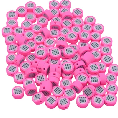 Hot selling multi-color dragon fruit polymer soft clay bead bracelet and craft jewelry spacer beads
