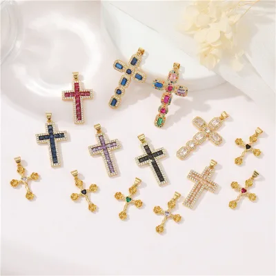 Religious San Judas Jewelry Christian Cross Necklace Cheap Catholic Crucifix Necklace Baptism Souvenirs Necklaces for Girls