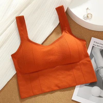 Cheap Price Push up Sport Top Women's Sleeveless Gym Fitness Yoga Crop Vest