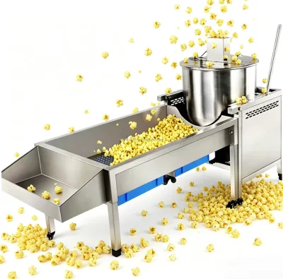 Fast Service Commercial Popcorn Machine One Button Automatic Kettle