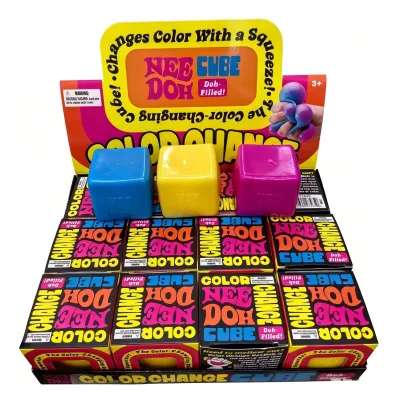 New Needot Color Changing Cube Soft Toy, Filled with Flour, Quickly Rebounds, Relieves Stress, Suitable for Children and Adults
