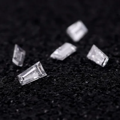 DEF Melee Tapered Baguette Cut Lab Grown Diamond Lab Created Loose Diamond Baguette Shape Diamond Lab Made Tapered Baguette Cut