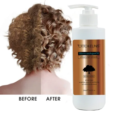 Factory Price Custom Based Scented Curling Cream l Hair Curl Definining Cream 250m Hydrating Curling Cream Private Label