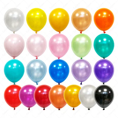 Round Biodegradable Pearlescent Rubber Balloons Happy Birthday Party Decoration Latex Balloons Manufacturer Bulk Latex Balloon