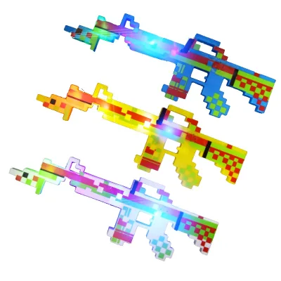 Flashing Pixel Blaster Pistol LED Light up Toy Pixel Mosaic Gun