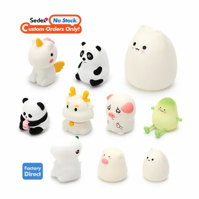Custom Kawaii Cute Animal Silicone LED Night Light Children's Bedroom Decorative Sleeping Lamp Novelty Gifts