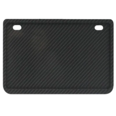 Premium Universal Durable Double Layer Aluminum Alloy Carbon Fiber Pattern Motorcycle License Plate Frame