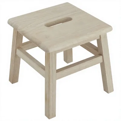 Solid Hardwood Wooden Step Stool for Adults and Kids Solid Wood Farmhouse Accent Stool Wooden Steps