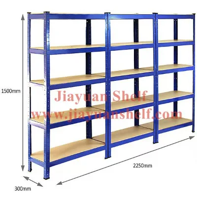 180cm X 90cm X 40cm Boltless/Rivet Steel Storage Racks Corrosion Protection Garage Shelf for Industrial Use in Warehouses