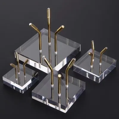 3.5/2.5/2/Custom Acrylic Base Crystal Display Stand Display Rack for Mineral Specimens Acrylic Crystal Base