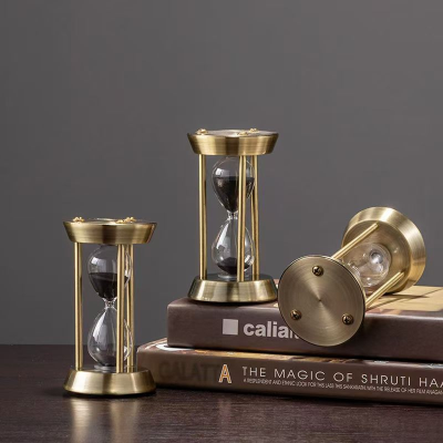 Factory Wholesale Swing Hourglass Timer Creative Wedding Birthday Graduation Gift Hourglass Glass Ornament Sandglass