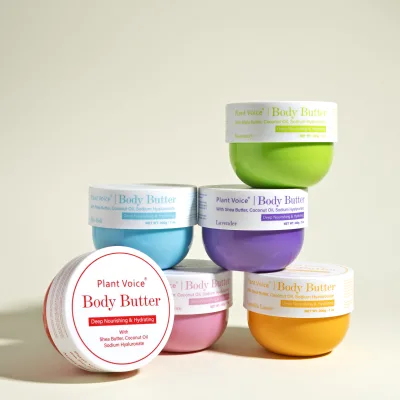 Colorful Scented Whipped Body Butter Shea Butter Herbal Vegan Deep Moisturizing Cream Jars Holiday Gift Sets Custom Logo OEM