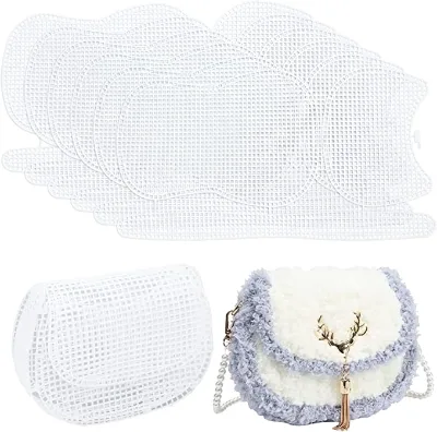 Clear Mesh Square Plastic Canvas Sheets Sewing Accessories Canvas Sheet for Bagsdiy Canvas Bag Set Needlepoint Canvas