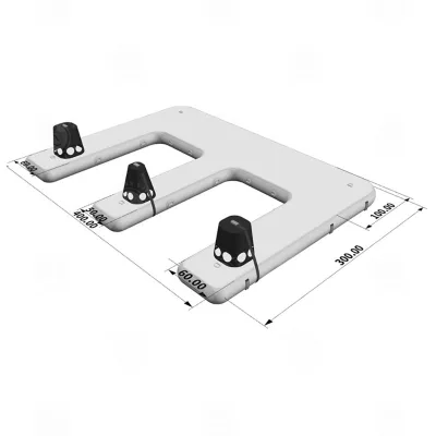 Wholesale Inflatable PVC Portable Floating Dock Swimming Platform for Jet Ski/Yacht/Boat