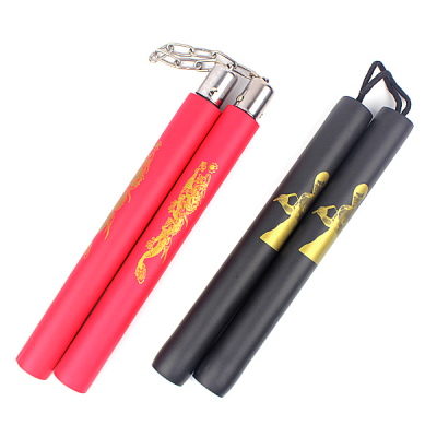 Woosung Nunchakus Wood Martial Arts Weapons Kung Fu Foam Nunchakus