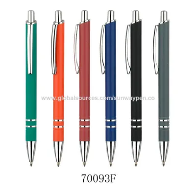 Metal Ballpoint Pens, Aluminium pen, Metallic colour barrel