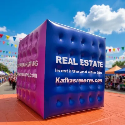 Custom Inflatable Square Cube Helium Balloon-Giant Float for Parades & Events Durable PVC Material Waterproof