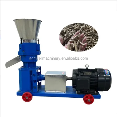 Household Small Livestock Flat Mold Electric Feed Pellet Machine for Breeding Chickens Ducks Pigs Cattle Sheep Corn Granulator