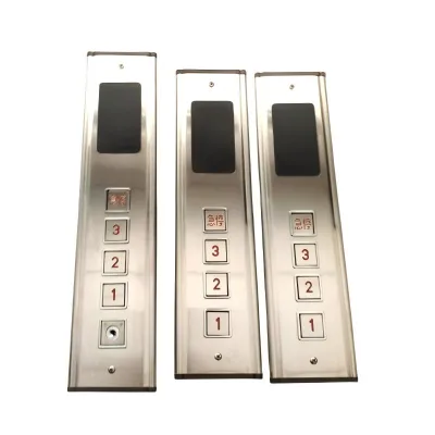 3-stops Freight Elevator Platform Call Board Outbound Call Button Panel Box Digital Display Board