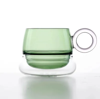 Wholesale Customized Double Wall Glass Coffee Mug Espresso Cups for Drinking
