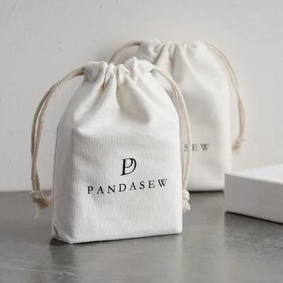 Premium Linen Jewelry Gift Bag Adjustable Drawstring Closure, Wrinkle-Free