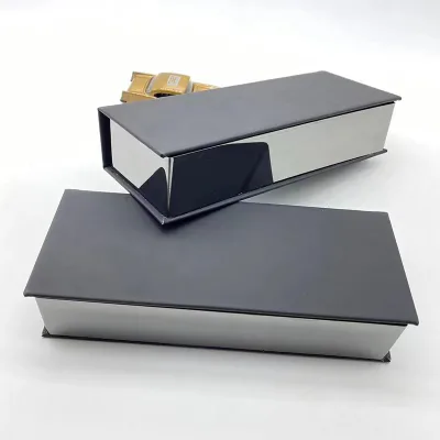 Custom Logo Glasses Case Luxury Leather Glasses case High Quality Anti Pressure and Compressive Simple Sunglasses case Box