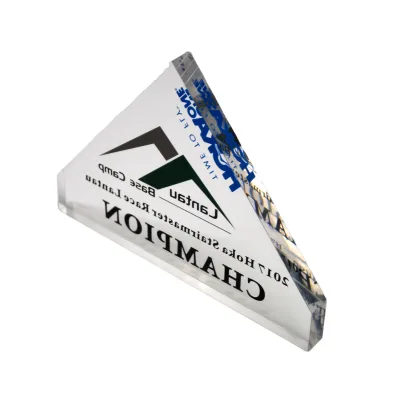 Custom Acrylic Trophy Any Shape Available with Logo Printing for Awards Wholesale