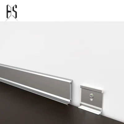 Modern Design Style Metal Profile Hotel Trim Edge Protectors Metal Baseboard Aluminum Skirting Board