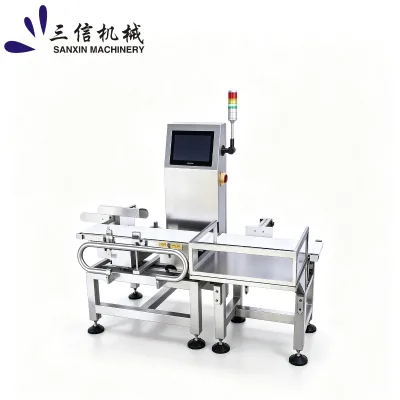 SX-500 Dynamic Check Weigher Matched With Cosmetics Filling Machine Production Line 7 Inch Touch Screen Auto Reject