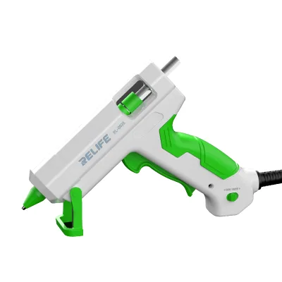 RELIFE RL-062E Hot Melt Glue Gun with Heat-Resistant Nozzle Seal Wax Glue Sticks DIY Gun Heating Glue Sticks Phone Repair Tool
