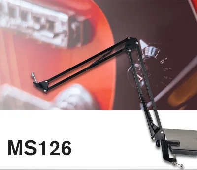 Accuracy Pro Audio Stands MS126 Cantilever Scaffold Microphone Boom with Metal Adapter Microphone Arm Stand