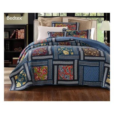 Patchwork Blanket Popular American Style Quilt Cover Bedding Set Cotton Bedspread Quilt