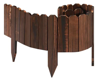 Courtyards Planting Fence Wood Garden Edging Border for Decorative Landscape Border Edging