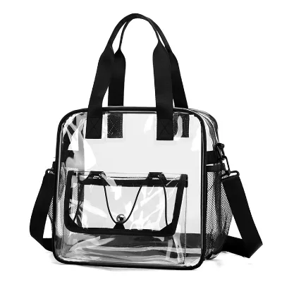 Wholesale Transparent Swimming Bag clear PVC Messenger Bag Travel Vacation clear Stadium PVC clear Sling Bag