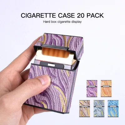 Creative Cigarette Case Portable Storage Box for Smoking Cigarette Anti-press Box Carrying Case With Magnetic Flip Cover