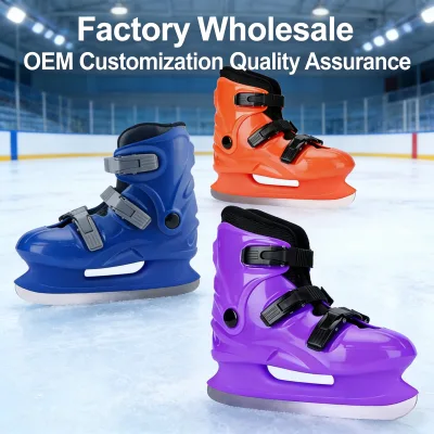 Professional Ice Hockey Skates Hard Shell Durable Rental Factory Wholesale for Ice Rink Events