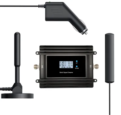 EasyBoost 5G 4G 3G 2G LTE GSM Vehicle Signal Booster Magnetic B5 B4 B2 Antenna for Trucks/Buses/RVs (850/1900/AWS1700 MHz)