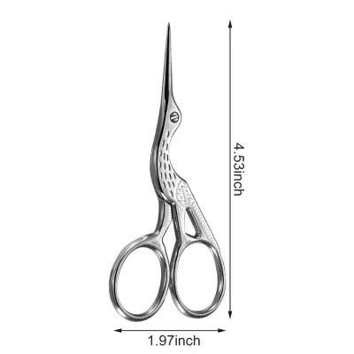 Vintage Stork Sewing Scissors Embroidery Scissors Sewing Dressmaker Craft Stainless Steel Tailor Scissors Plastic Trimming