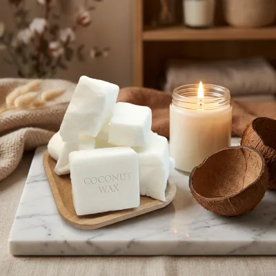 Factory Wholesale 100% Natural Organic Coconut Wax Non-Toxic Smoke-Free Raw Material for Scented Candle Making Custom Fragrance
