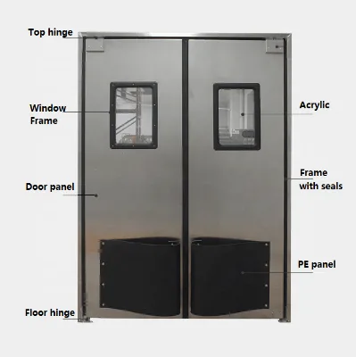 304 Stainless Crash Door, Free Door,180 Degree Door