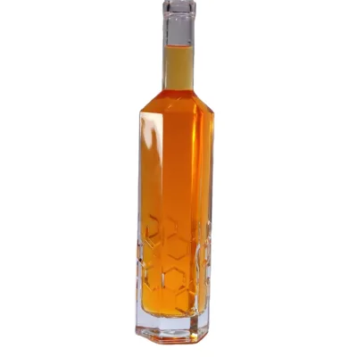 Premium Glass Bottle 500ml Honey Liquid Bottle